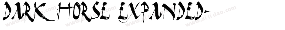 Dark Horse Expanded字体转换
